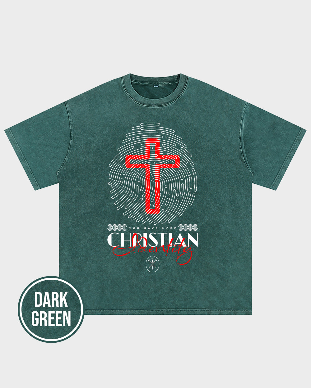 Chistian Identity Acid Wash Tshirt - Godlygrind
