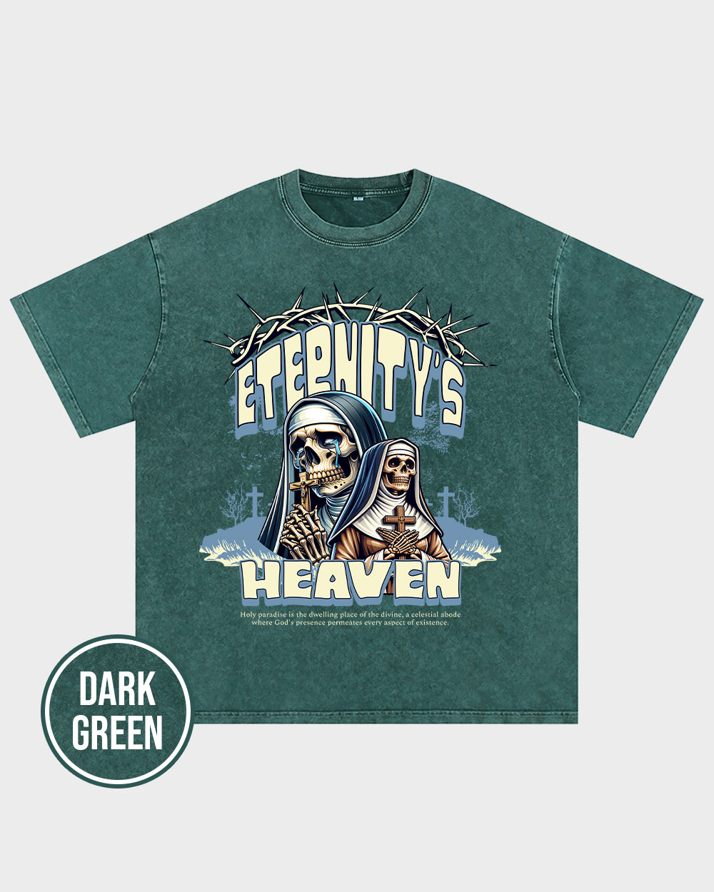 Eternity's Heaven Acid Wash Tshirt - Godlygrind