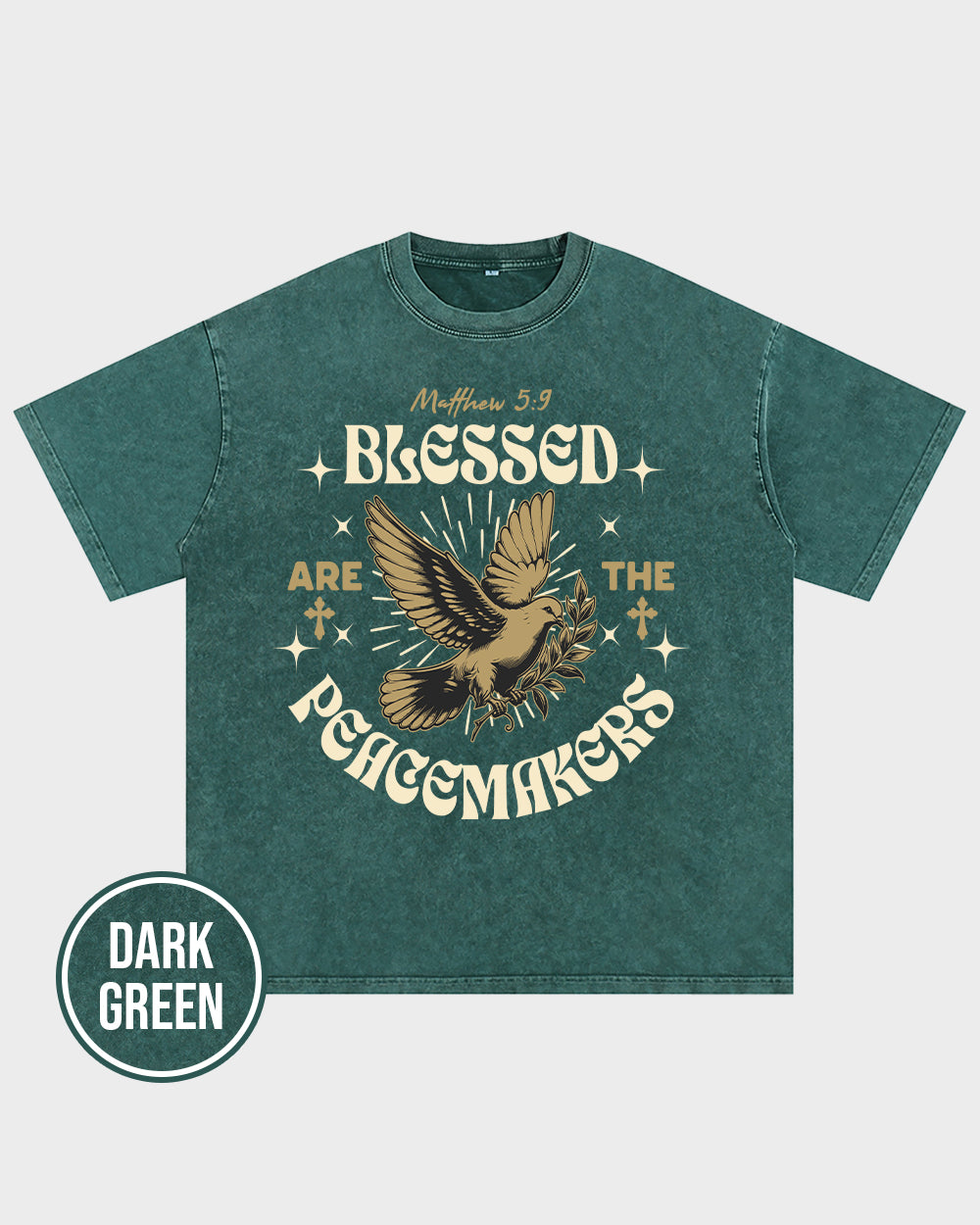 Blessed Beyond Measure Acid Wash Tshirt - Godlygrind