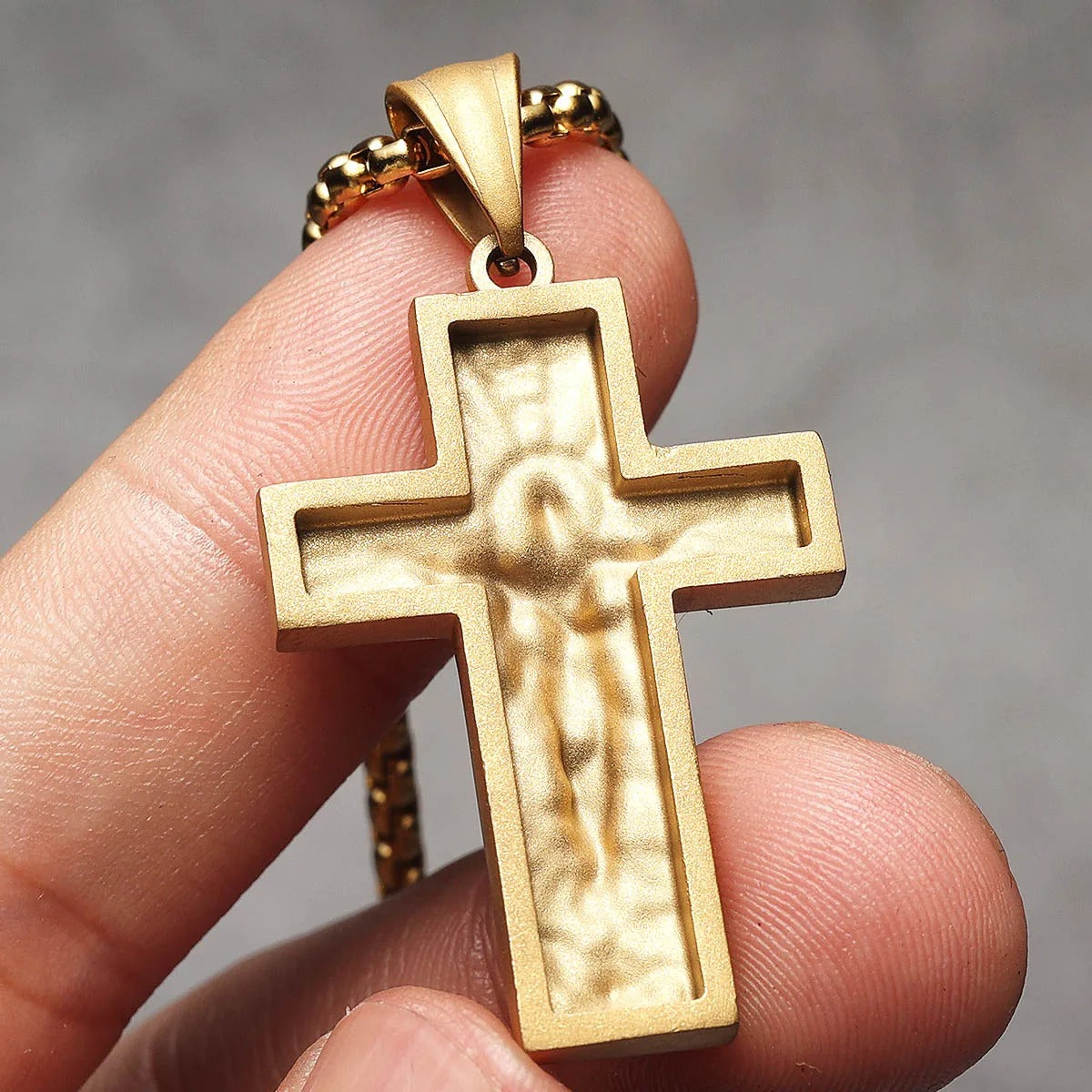 Delicate Jesus Cross Stainless Steel Necklaces