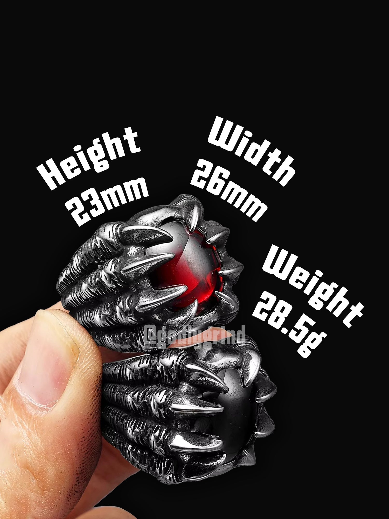 Devil Dragon Claw Ring
