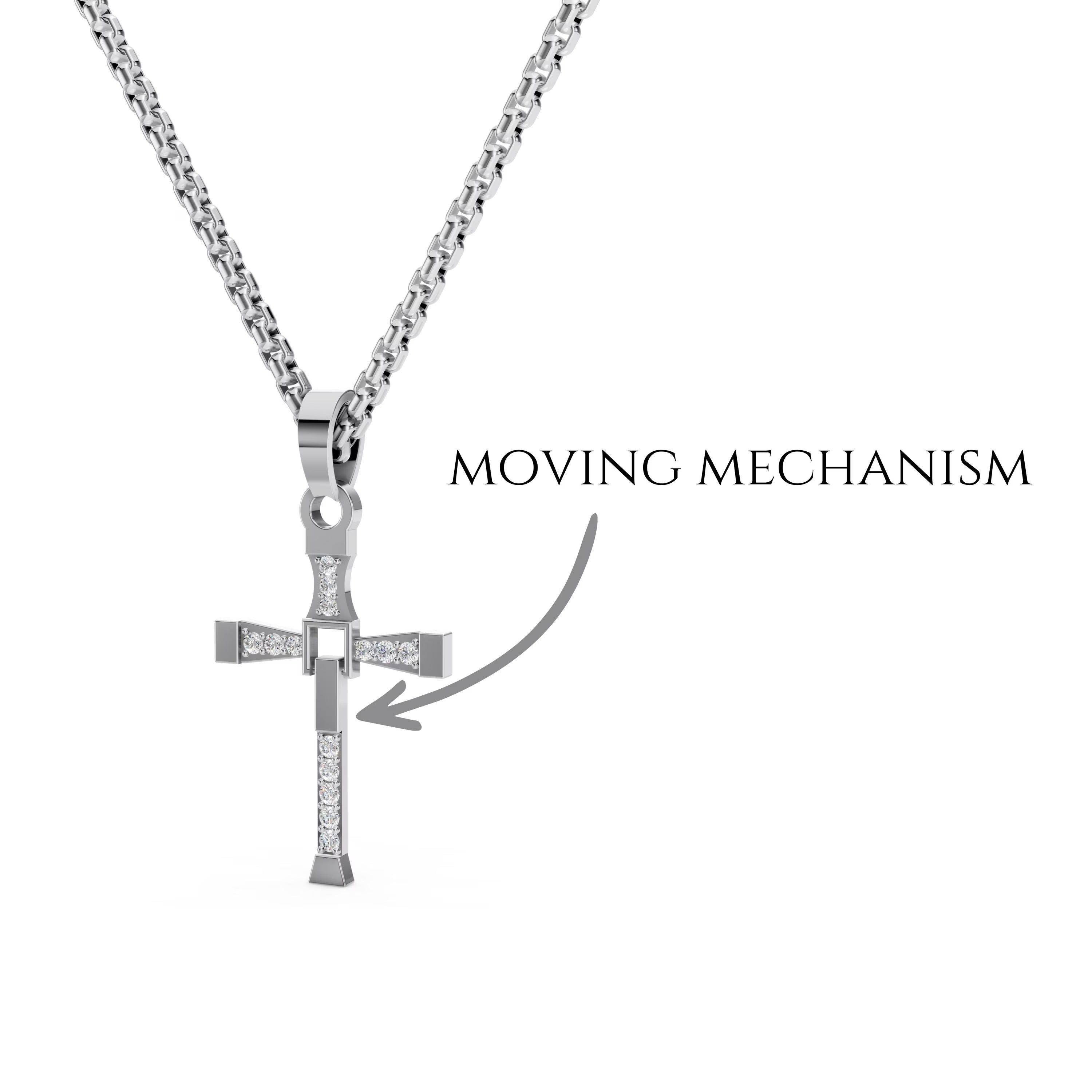 Dynamic Cross Pendant Necklace