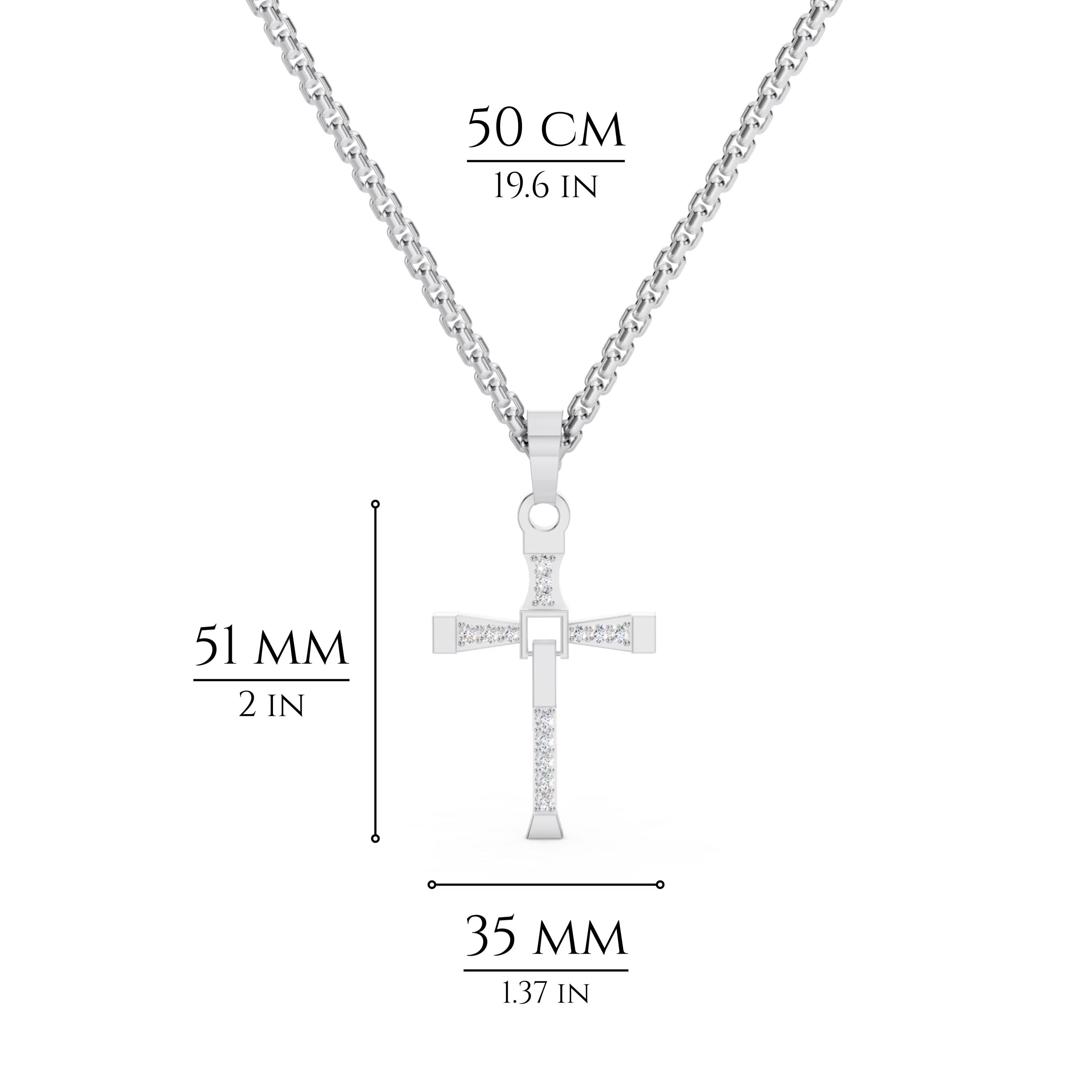 Dynamic Cross Pendant Necklace