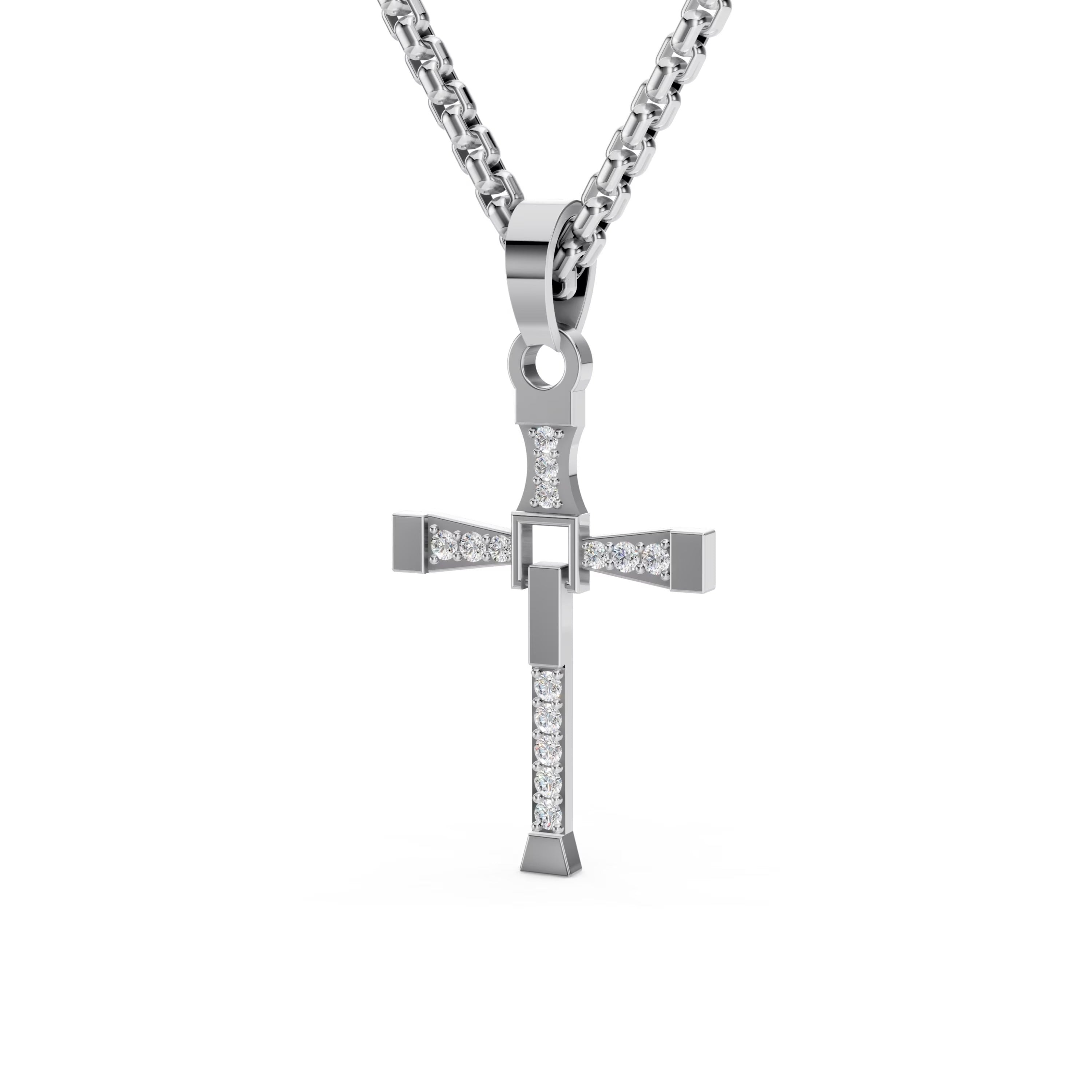 Dynamic Cross Pendant Necklace