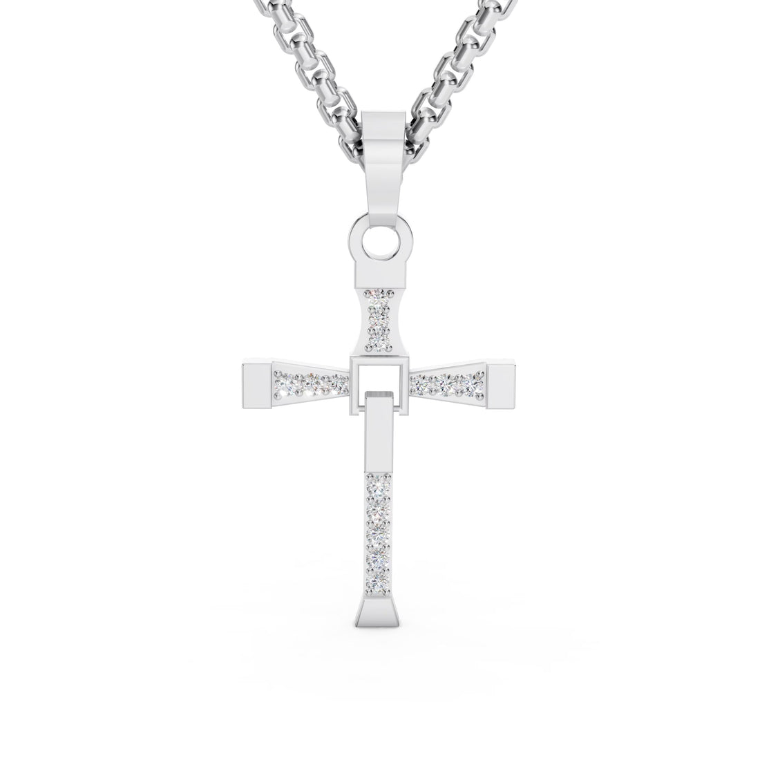 Dynamic Cross Pendant Necklace