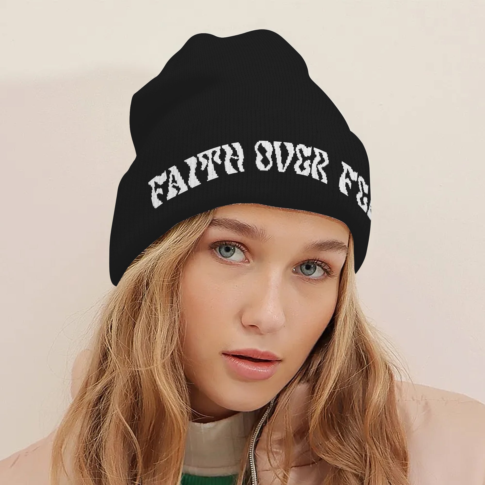 Faith Over Fear Beanie Hat - Godlygrind