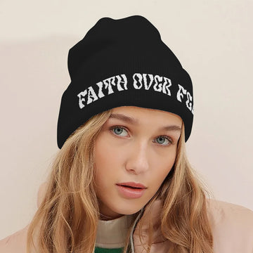 Faith Over Fear Beanie Hat - Godlygrind