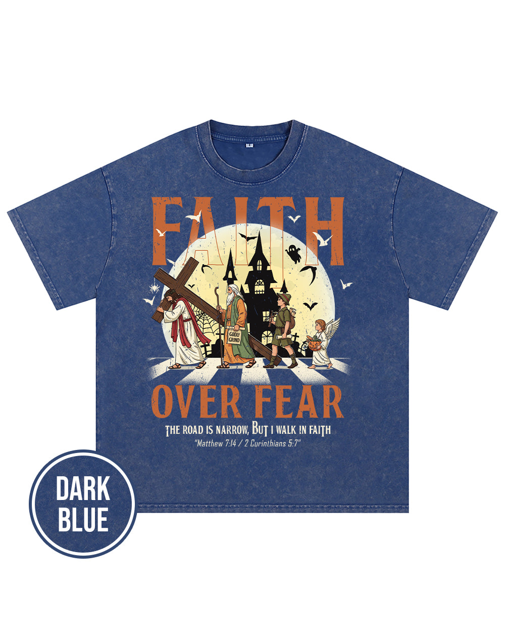 Faith Over Fear Halloween Christian T-Shirt Godly Grind