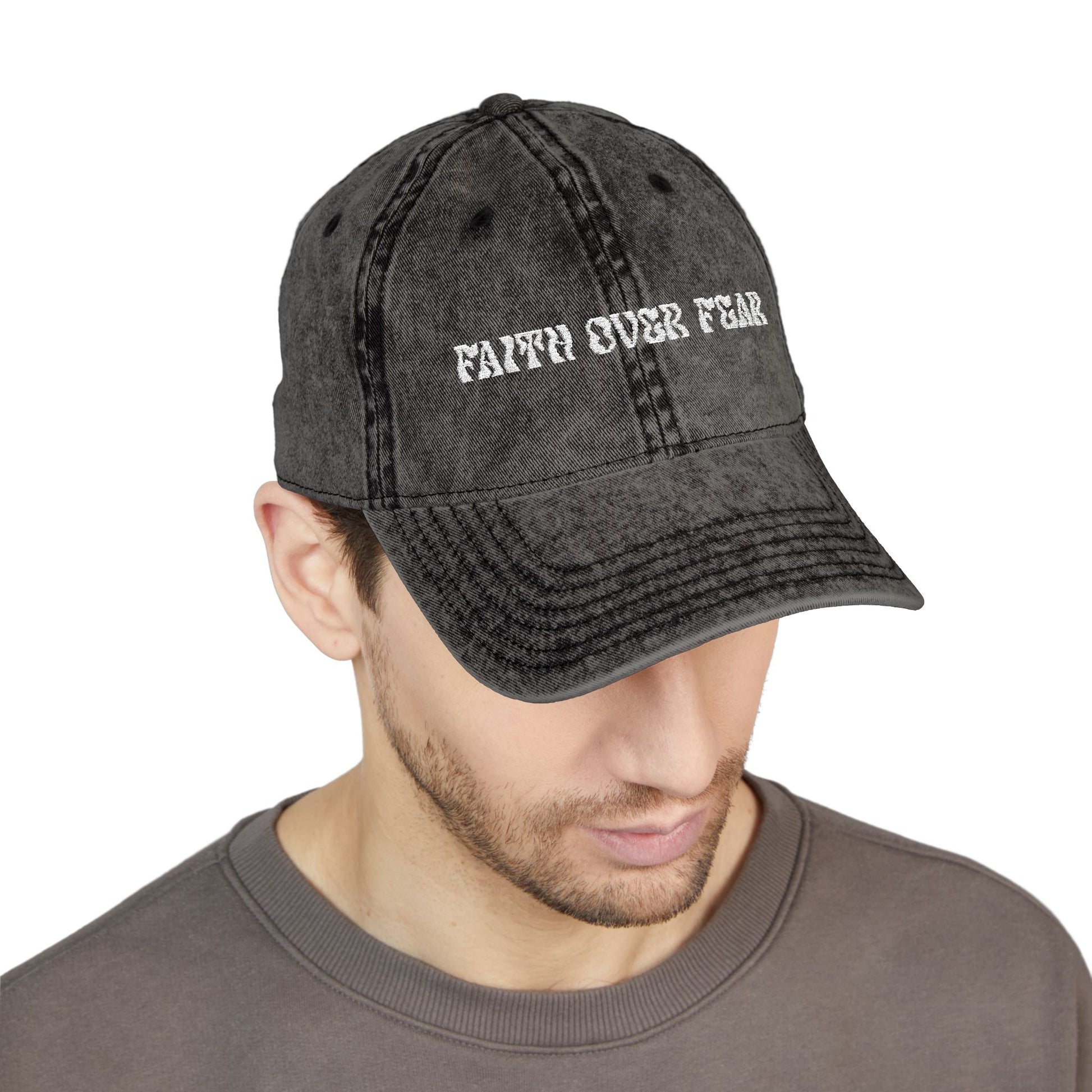 Faith Over Fear Vintage Cap - Godlygrind