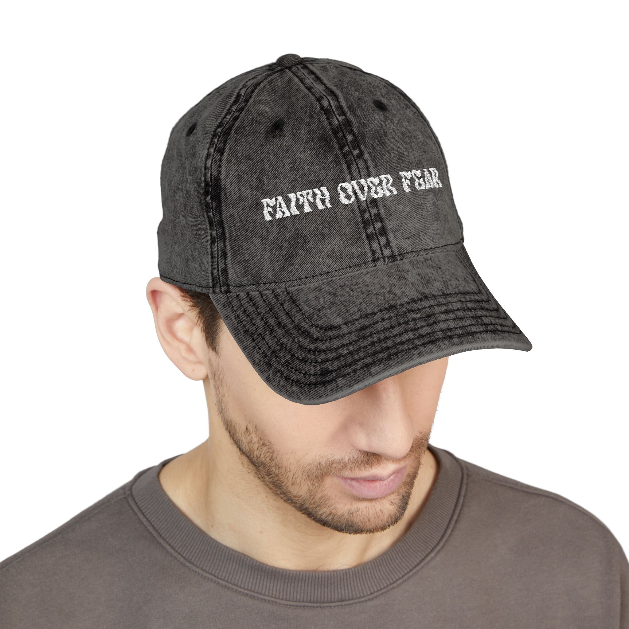 Faith Over Fear Vintage Cap - Godlygrind