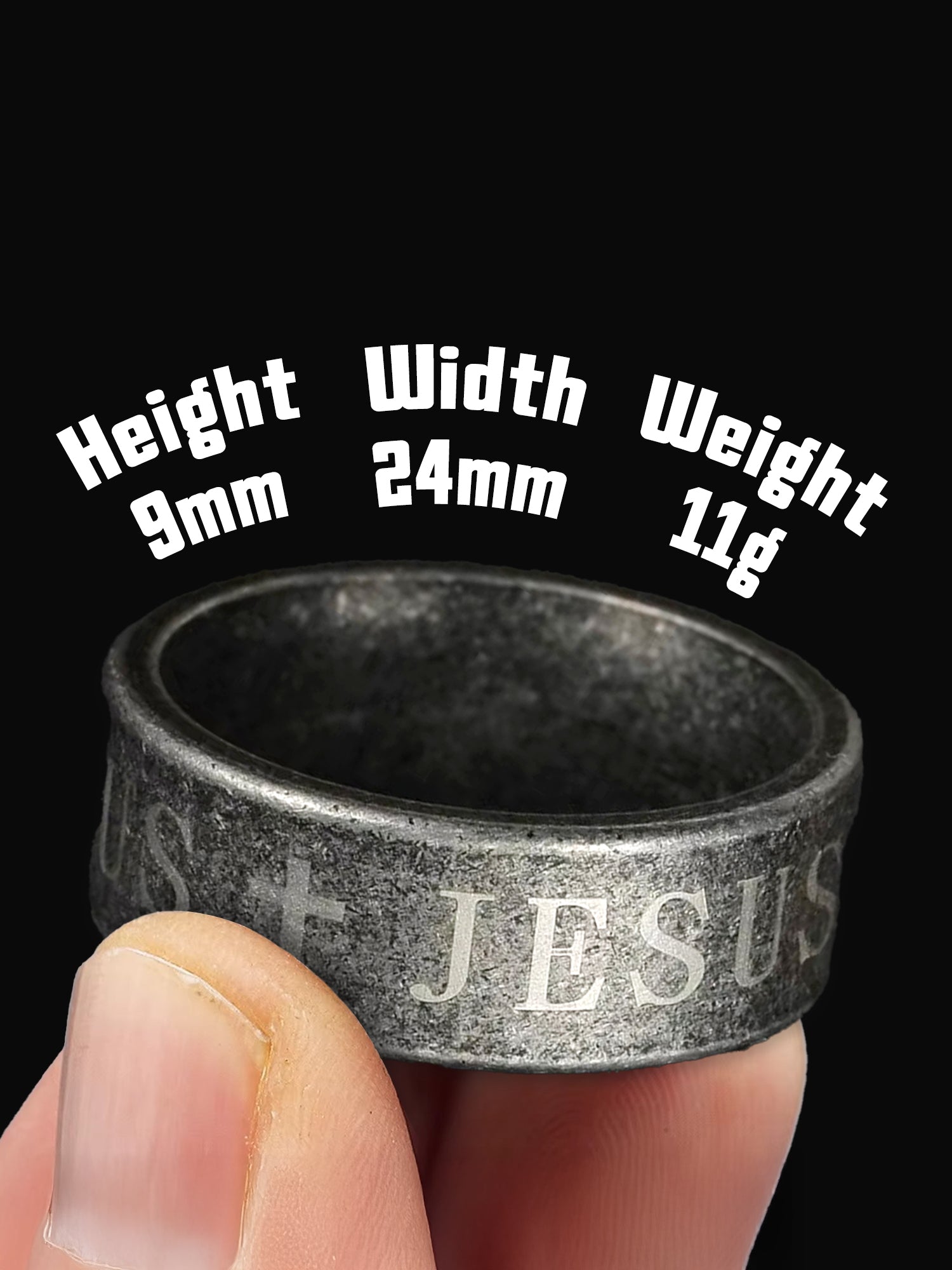Godly Grind Minimalist Jesus Ring