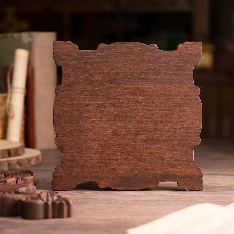 Godly Grind Wood carving of the Cross of the Order of Saint Benedict