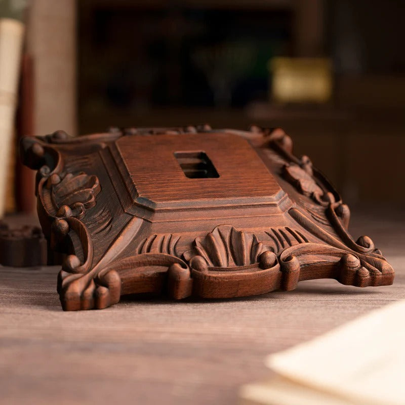 Godly Grind Wood carving of the Cross of the Order of Saint Benedict