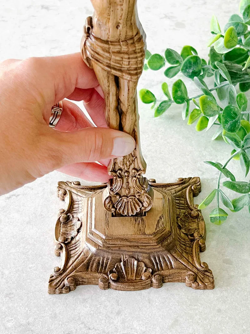 Godly Grind Wood carving of the Cross of the Order of Saint Benedict