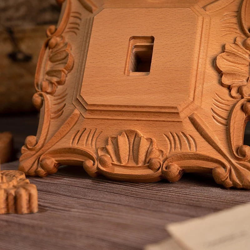 Godly Grind Wood carving of the Cross of the Order of Saint Benedict