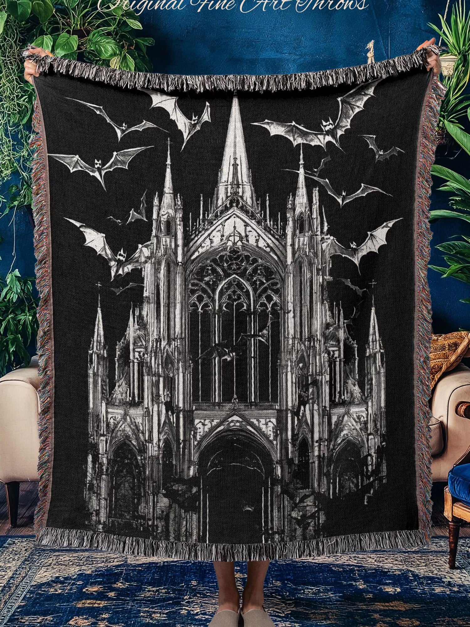 Gothic Cathedral Woven Blanket
