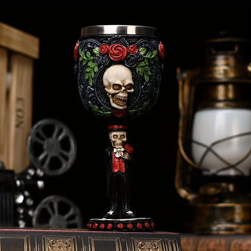 Gothic Goblet Day Of The Dead Wine Cup