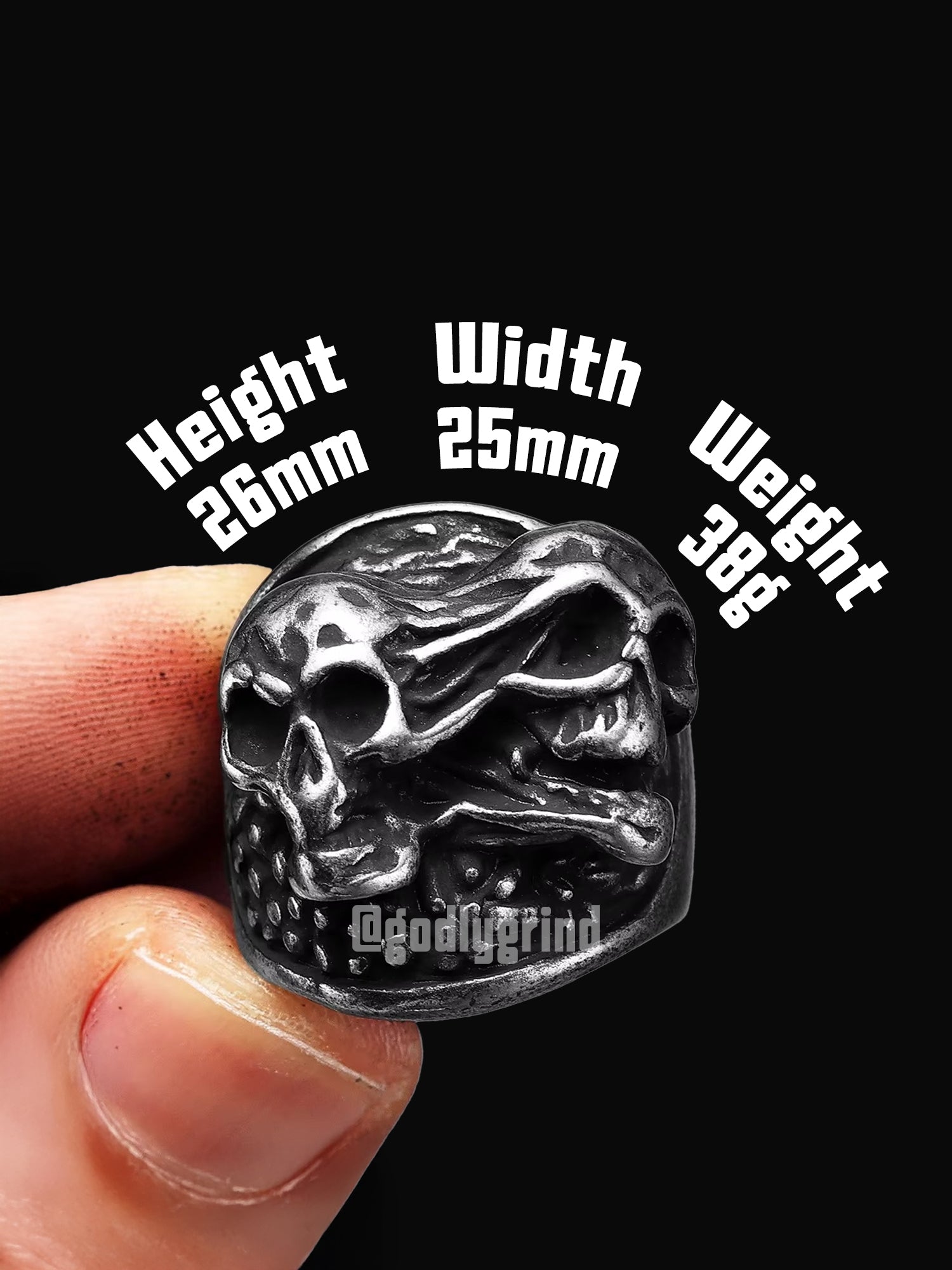 Schizophrenia Skull Rings