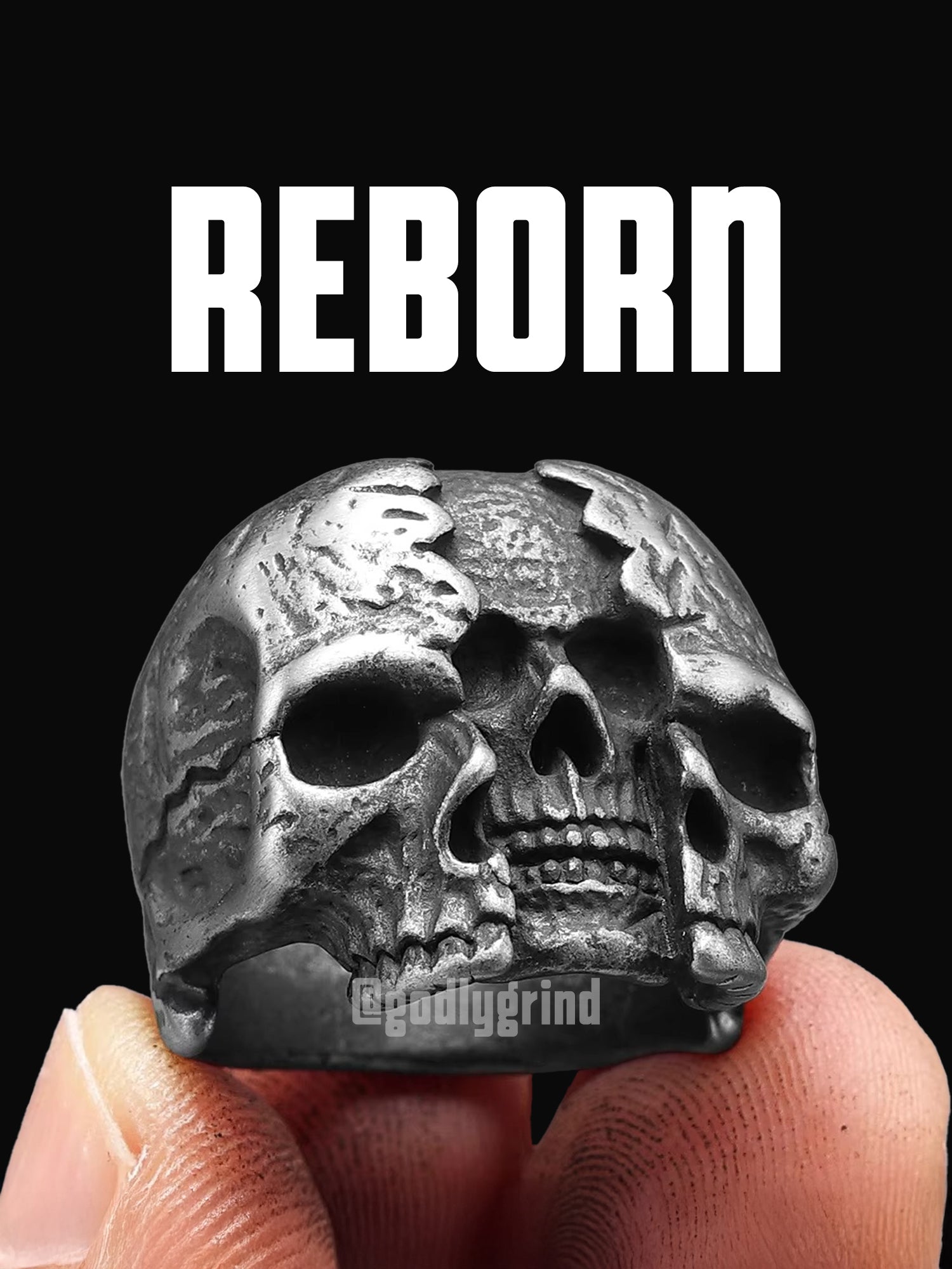 Schizophrenia Skull Rings