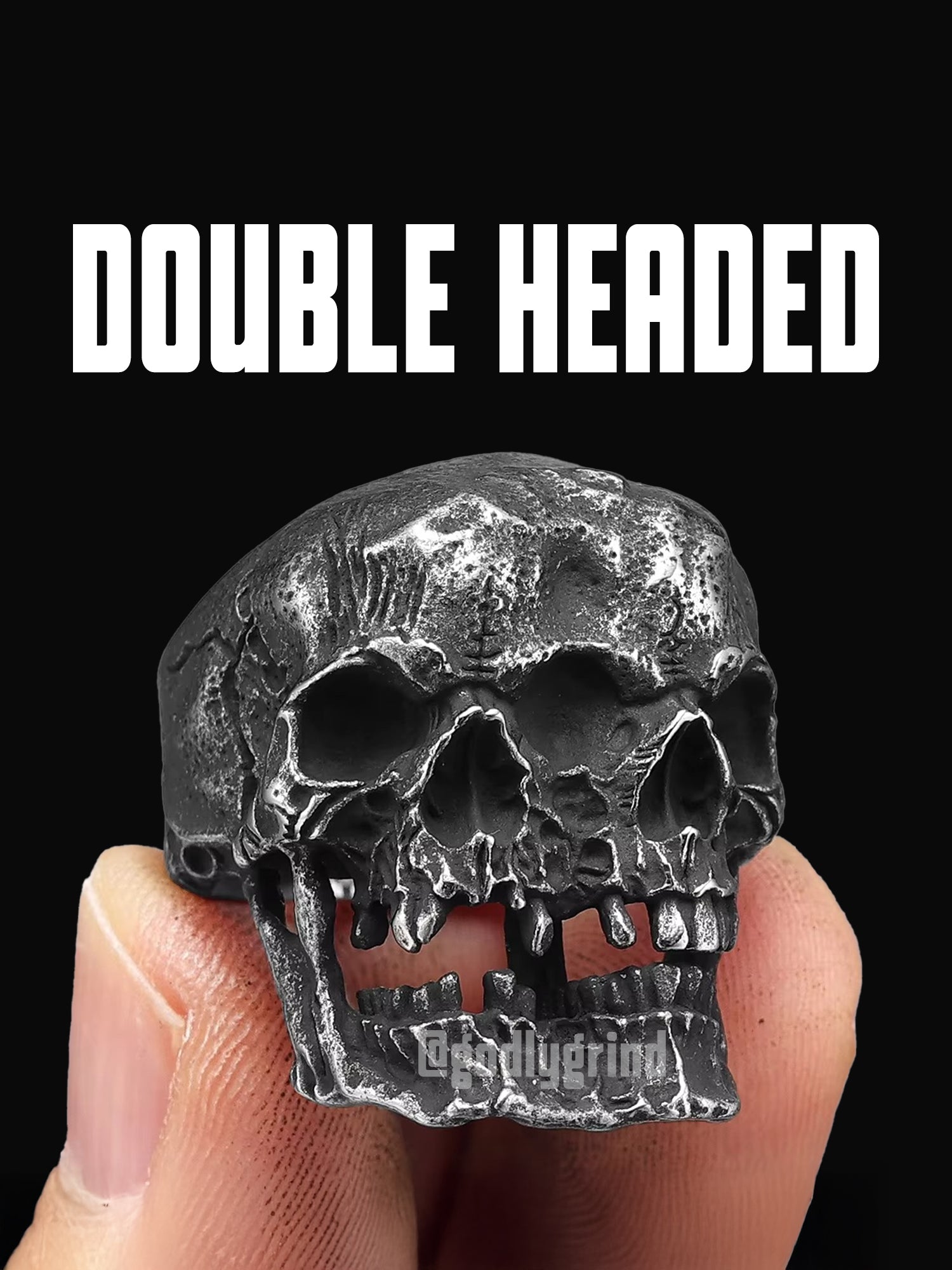 Schizophrenia Skull Rings