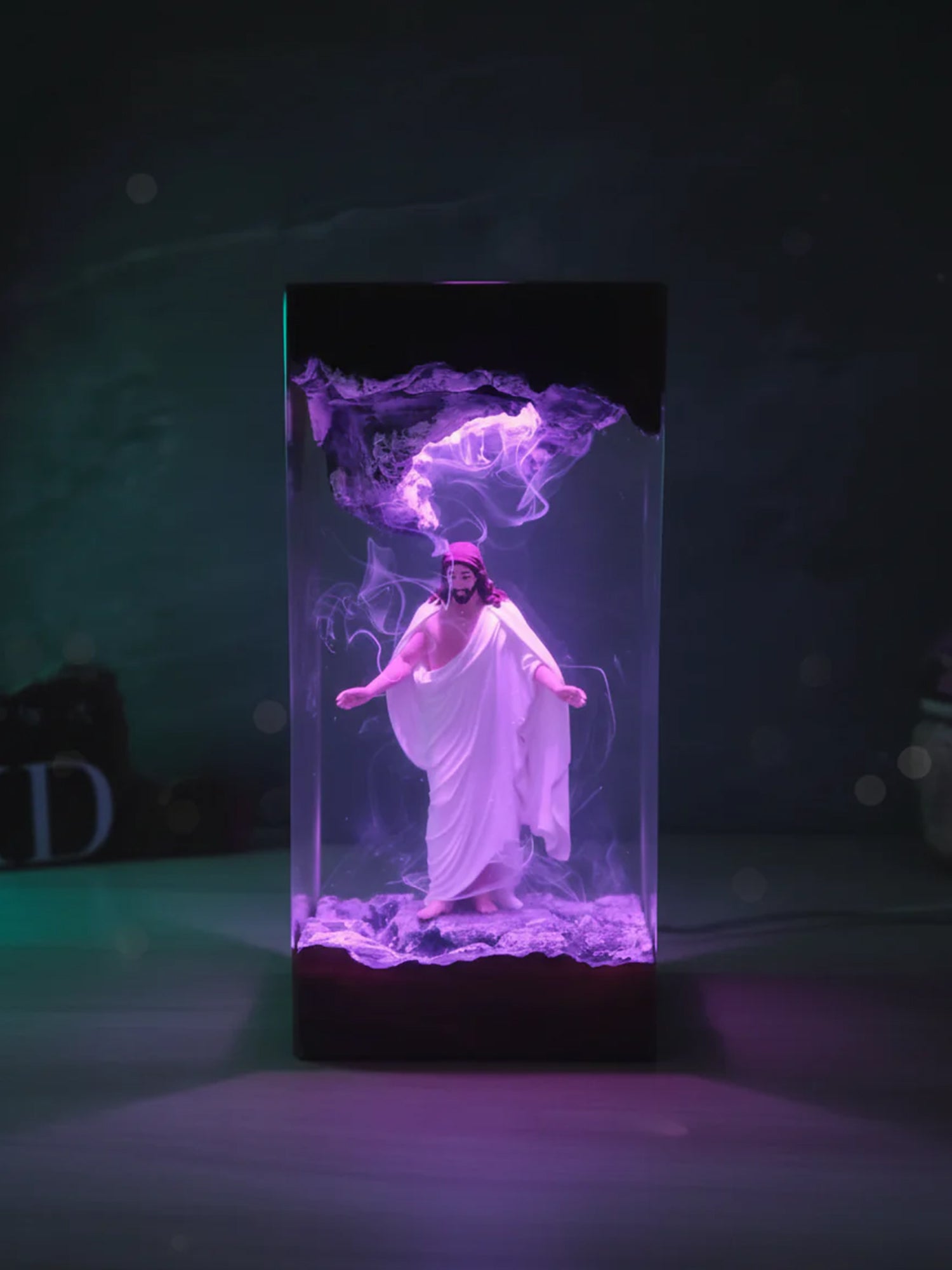 Christian Gift Jesus God Resin Night Light Lamp Decor