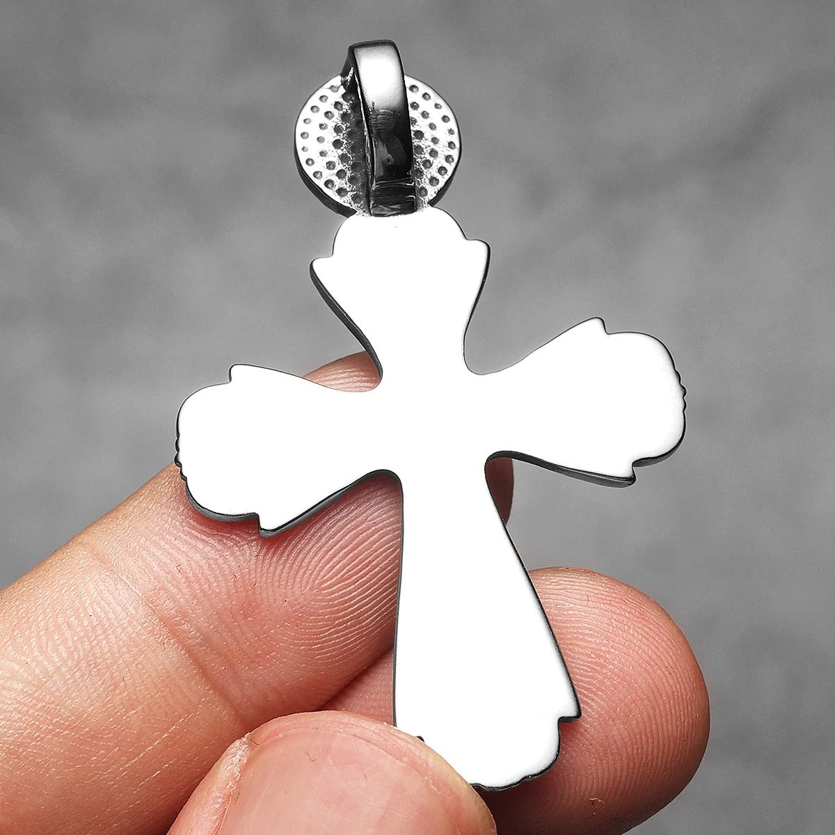 Jesus Cross Amulets Stainless Steel Necklaces