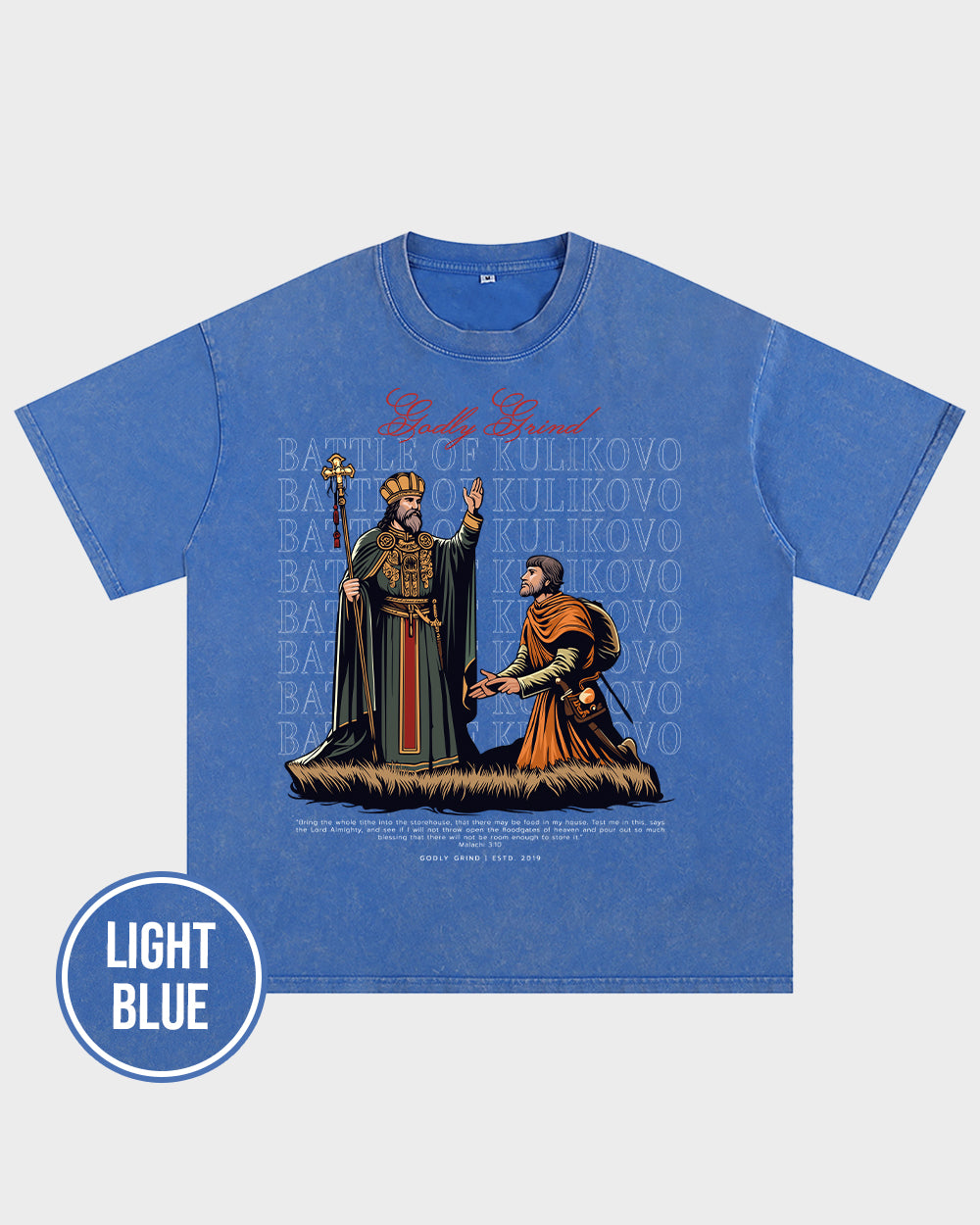 Battle Of Kulikovo Acid Wash T shirt - Godlygrind