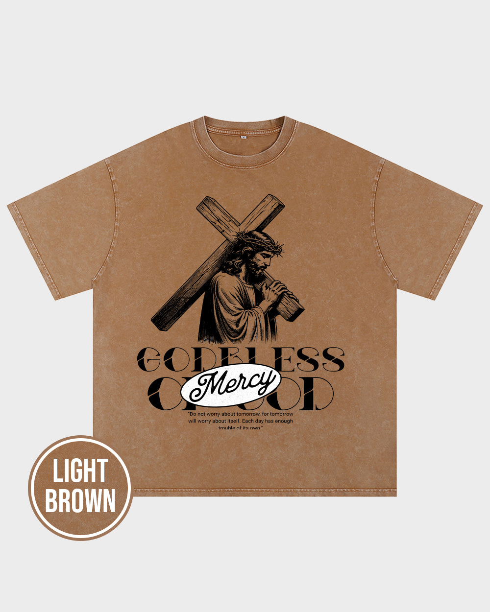 Godbless Mercy Of God Acid Wash Tshirt - Godlygrind