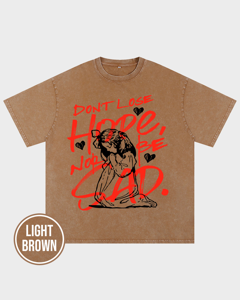 Faith-Don't lose hope Acid Wash Tshirt - Godlygrind