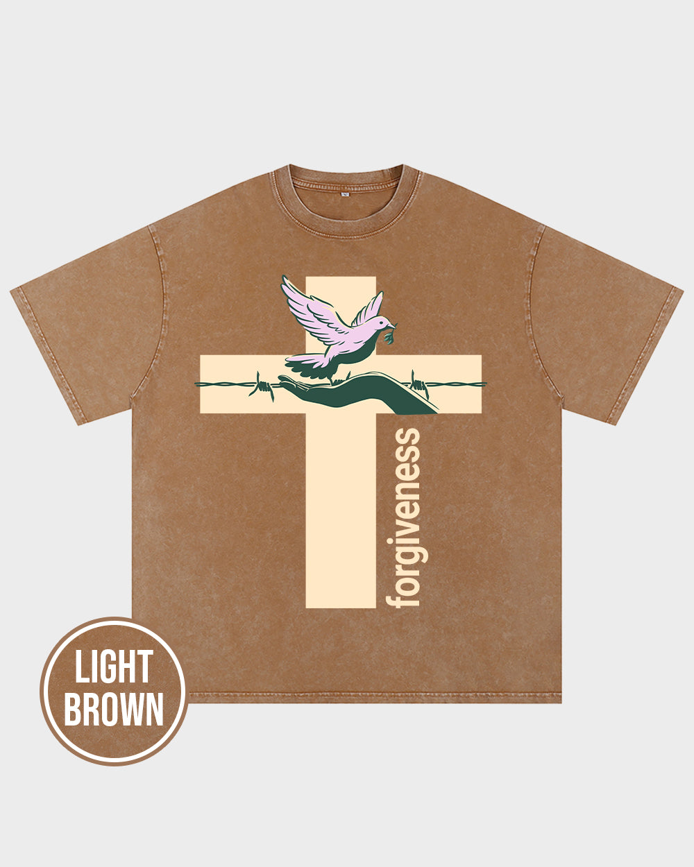 Forgiveness Spiritual Acid Wash Tshirt - Godlygrind
