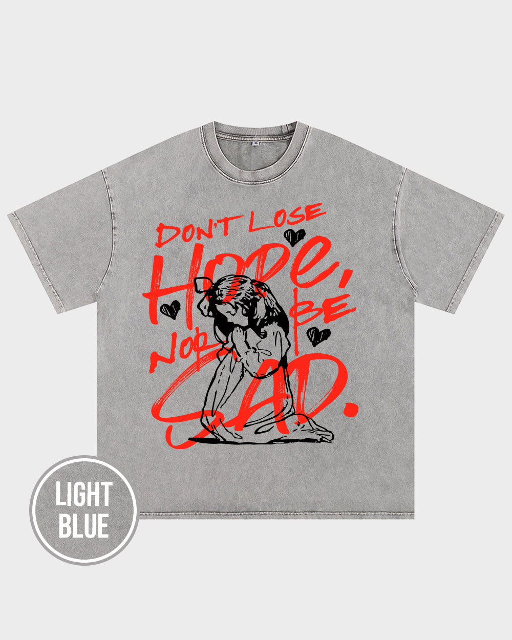 Faith-Don't lose hope Acid Wash Tshirt - Godlygrind