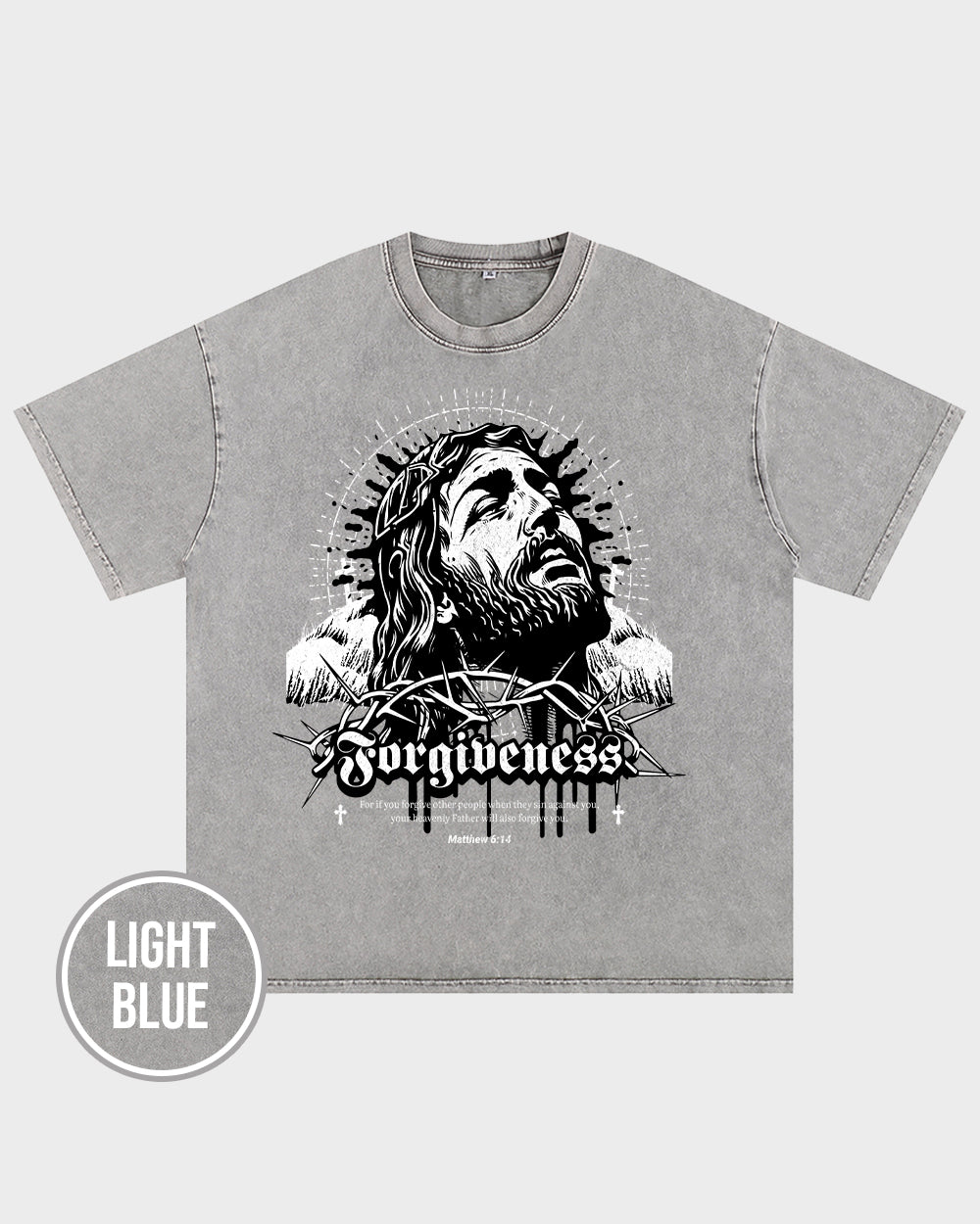 Forgiveness Acid Wash Tshirt - Godlygrind