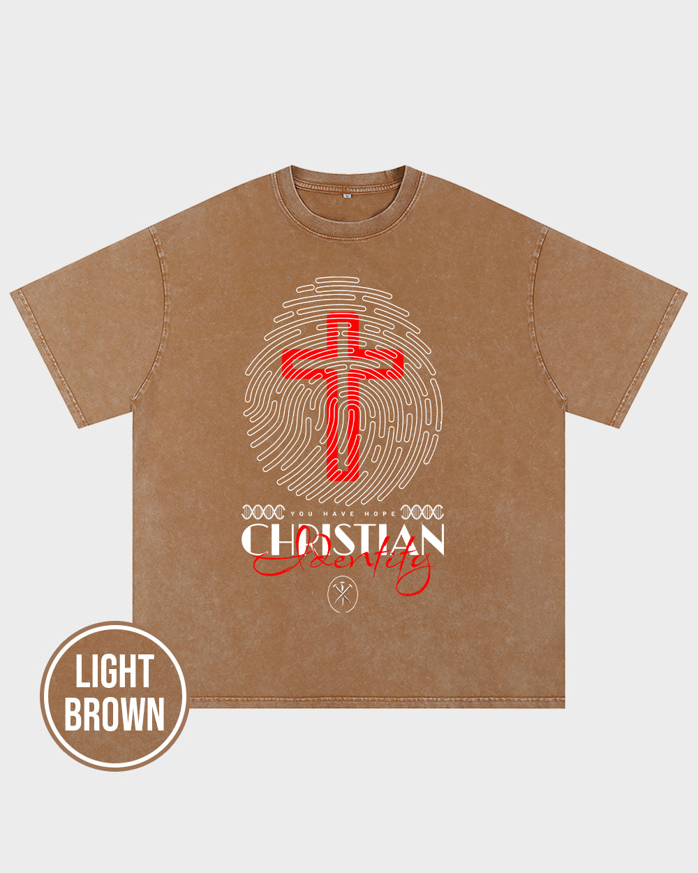 Chistian Identity Acid Wash Tshirt - Godlygrind