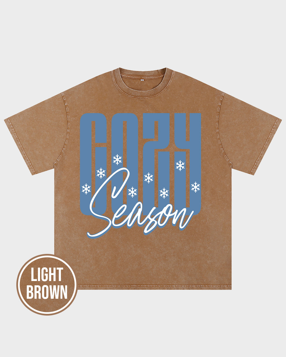 Cozy Season Acid Wash Tshirt - Godlygrind