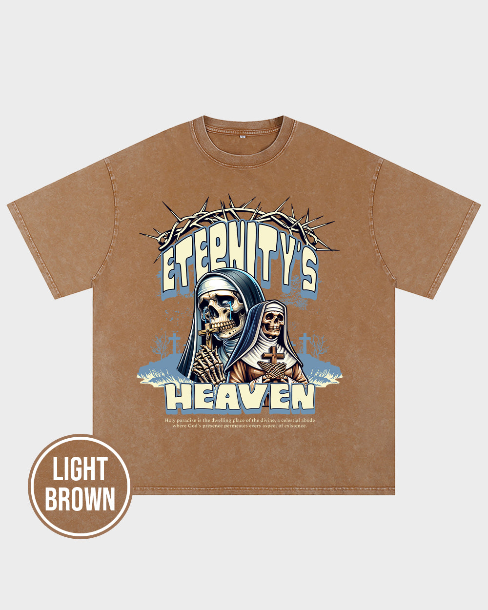 Eternity's Heaven Acid Wash Tshirt - Godlygrind