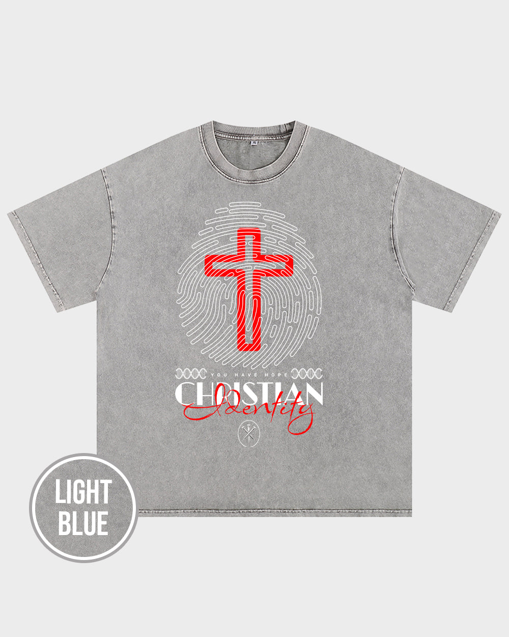 Chistian Identity Acid Wash Tshirt - Godlygrind