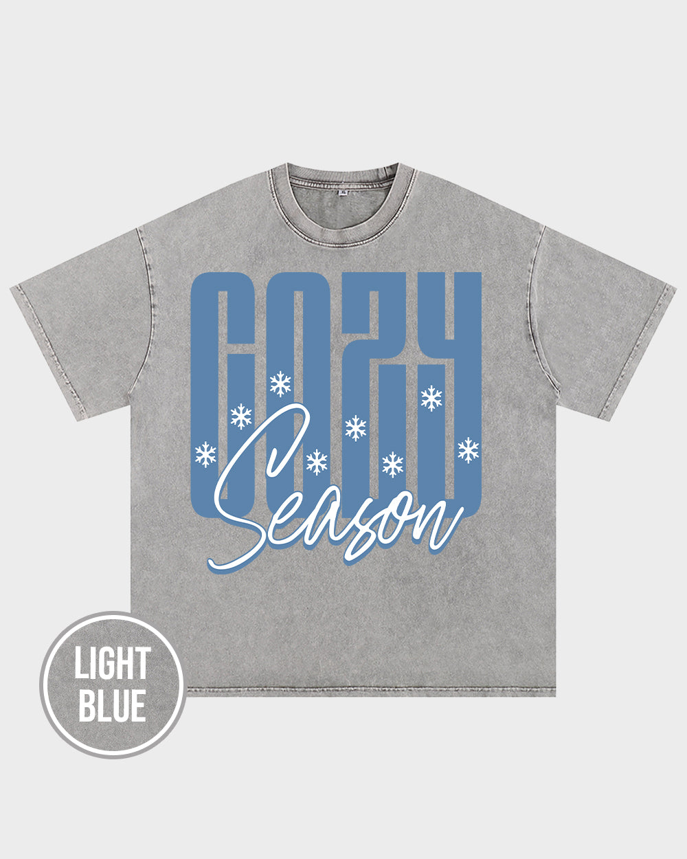 Cozy Season Acid Wash Tshirt - Godlygrind