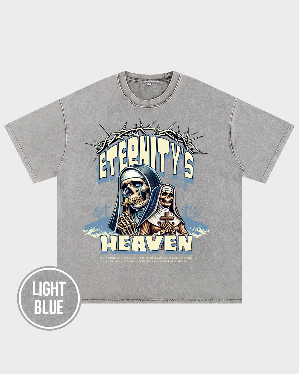 Eternity's Heaven Acid Wash Tshirt - Godlygrind