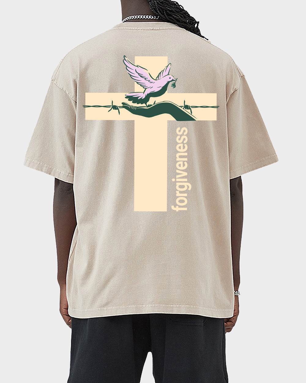 Forgiveness Spiritual Acid Wash Tshirt - Godlygrind