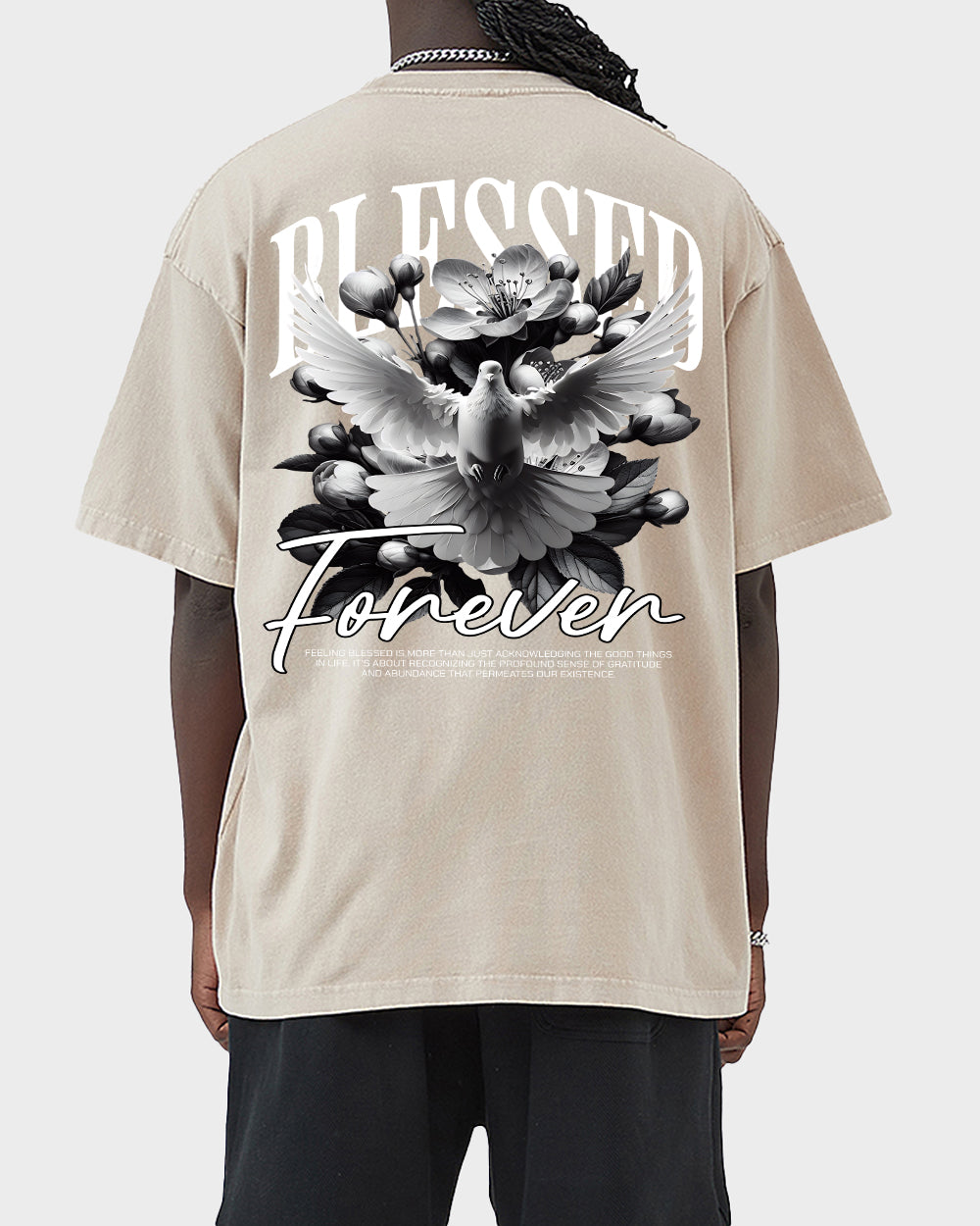 Blessed Forever Acid Wash Tshirt - Godlygrind