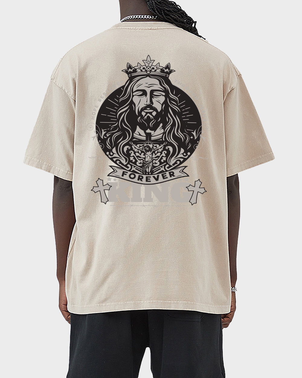Forever King Acid Wash Tshirt - Godlygrind