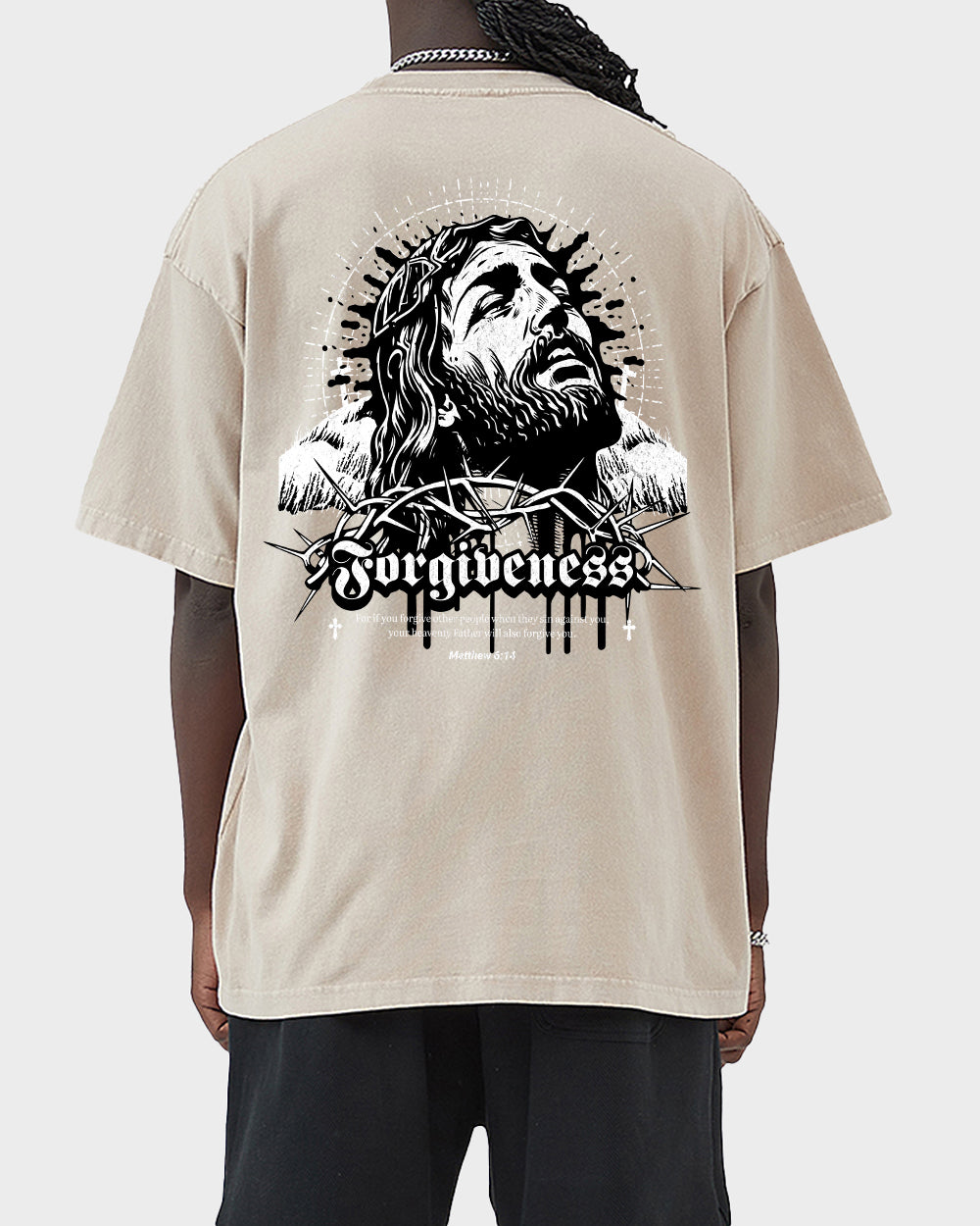Forgiveness Acid Wash Tshirt - Godlygrind