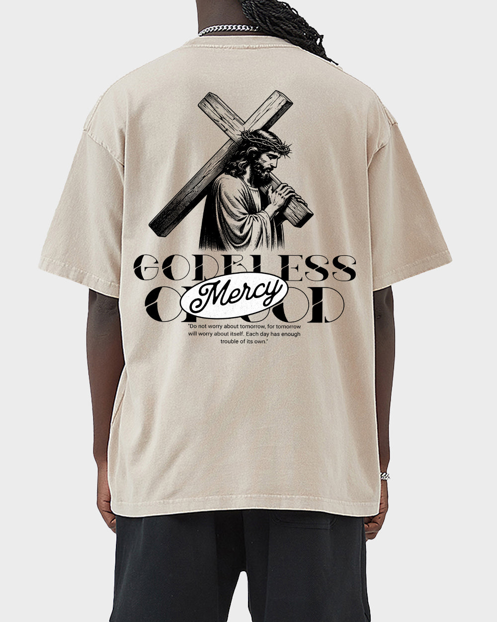 Godbless Mercy Of God Acid Wash Tshirt - Godlygrind