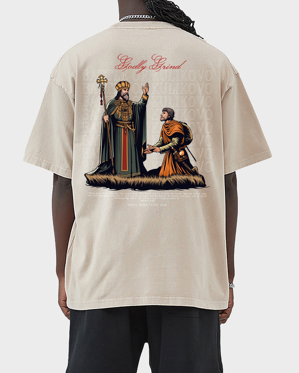 Battle Of Kulikovo Acid Wash T shirt - Godlygrind