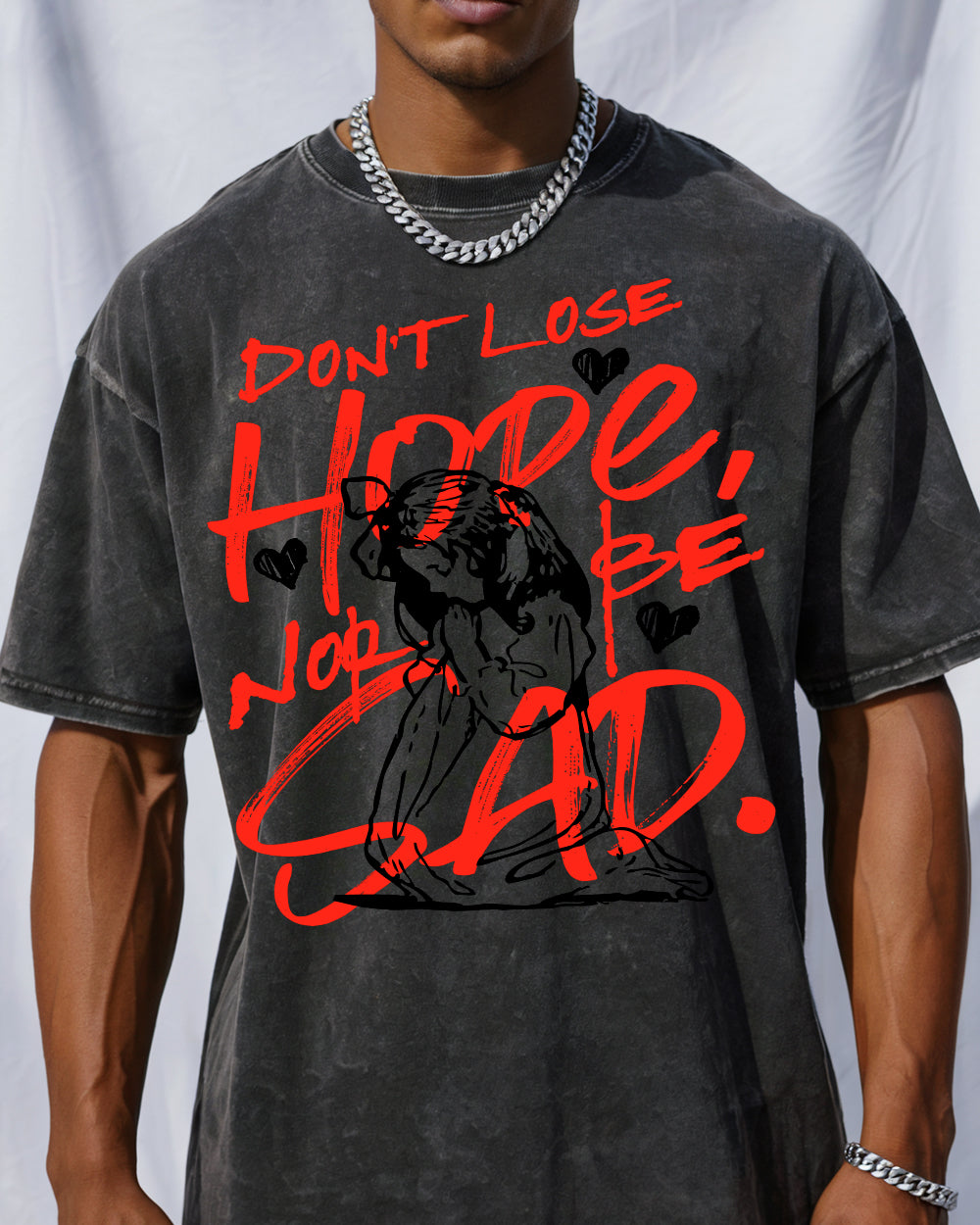 Faith-Don't lose hope Acid Wash Tshirt - Godlygrind