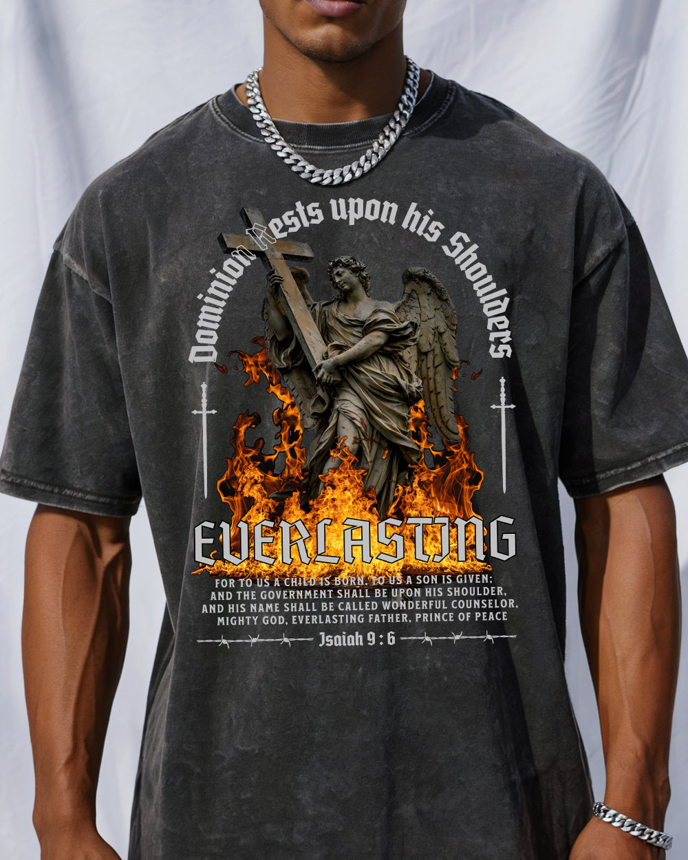 Everlasting Acid Wash Tshirt - Godlygrind