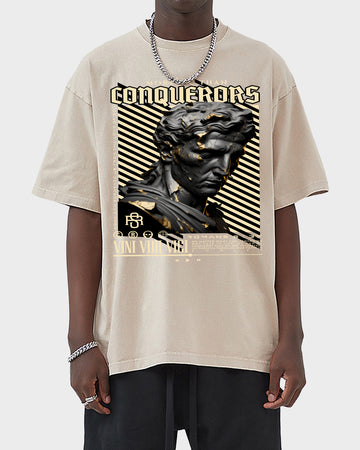 Conquerors Acid Wash Tshirt - Godlygrind