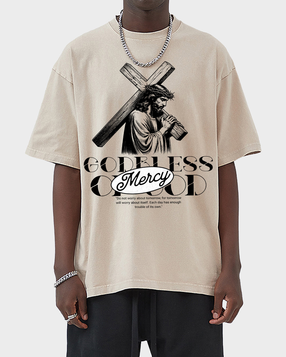Godbless Mercy Of God Acid Wash Tshirt - Godlygrind