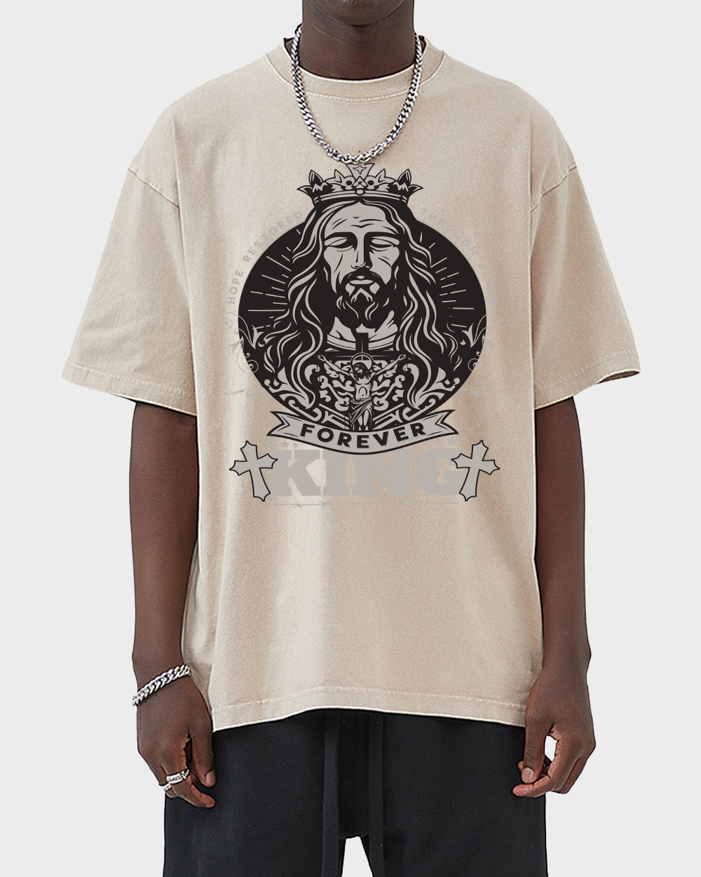 Forever King Acid Wash Tshirt - Godlygrind
