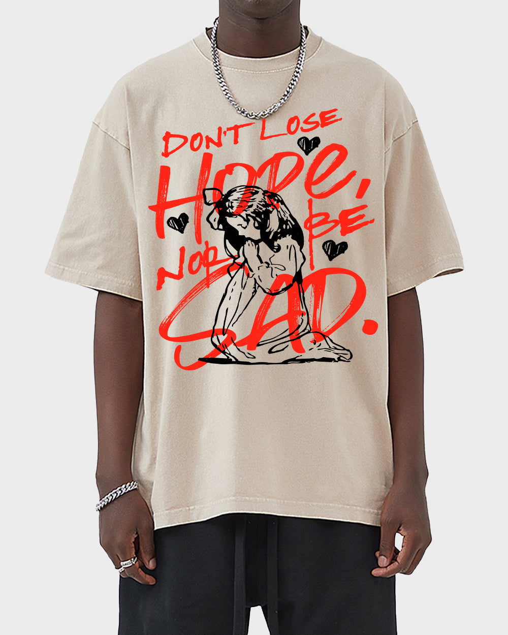 Faith-Don't lose hope Acid Wash Tshirt - Godlygrind